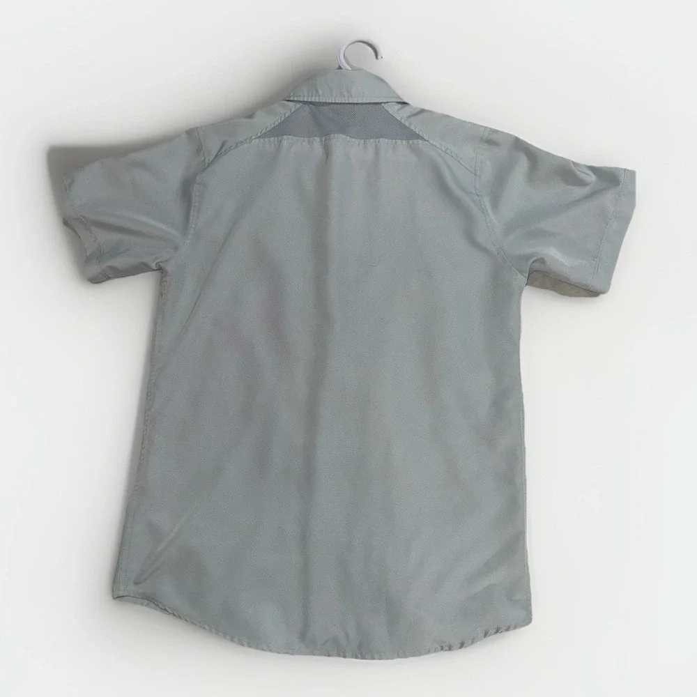Under Armour Boys Polo YXL UPF50 Gray Performance Polo Shirt Youth Extra Large
